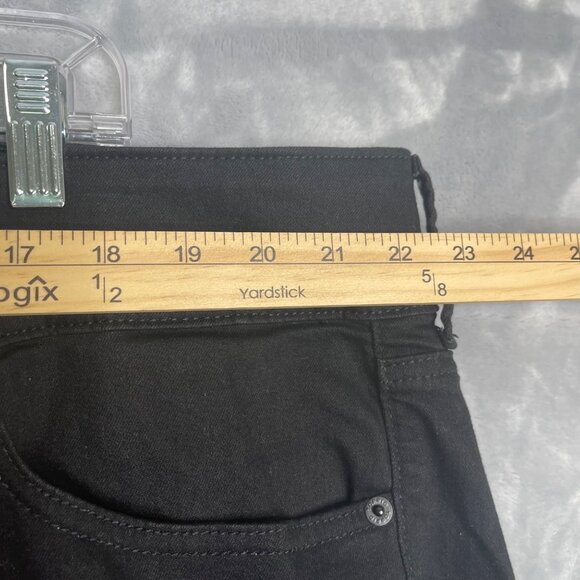 New Torrid Jegging Skinny High Rise Jean Destructed Black Womens Plus Size 26 XS - Picture 8 of 11